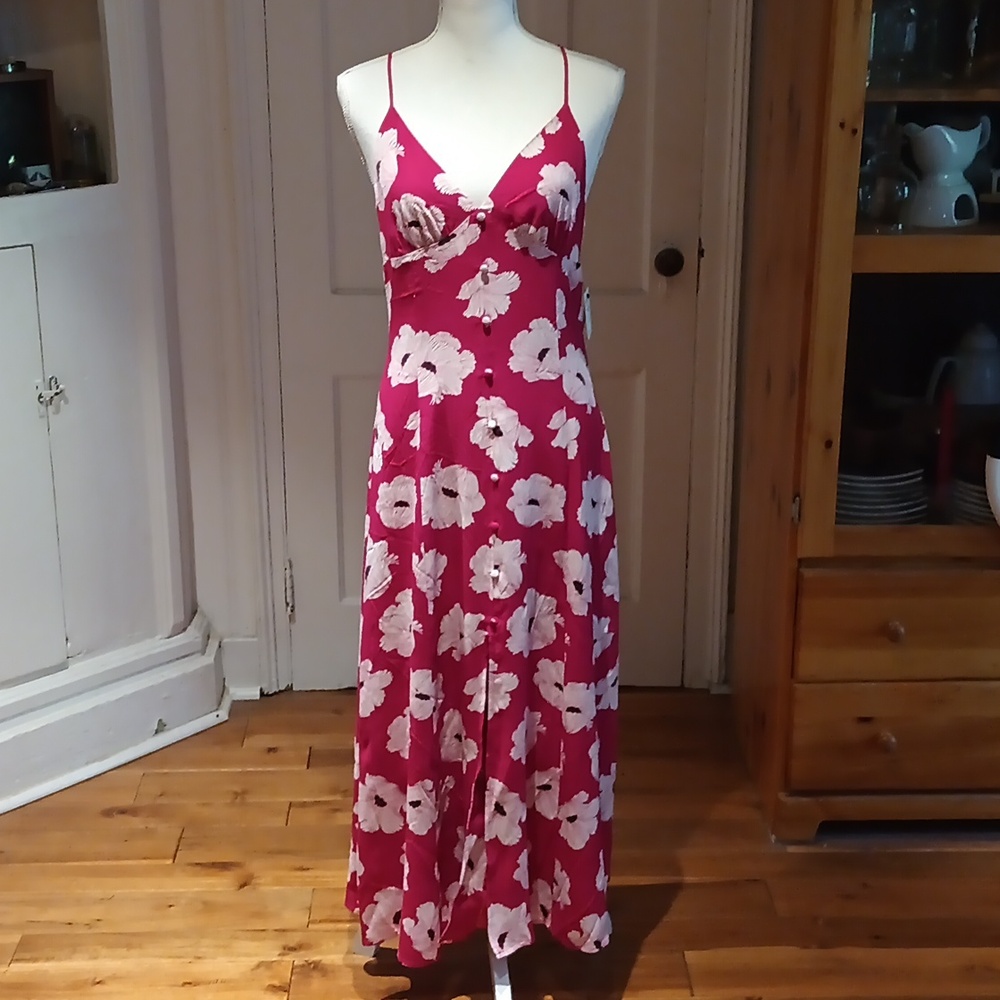 LEITH Strappy Floral Sundress